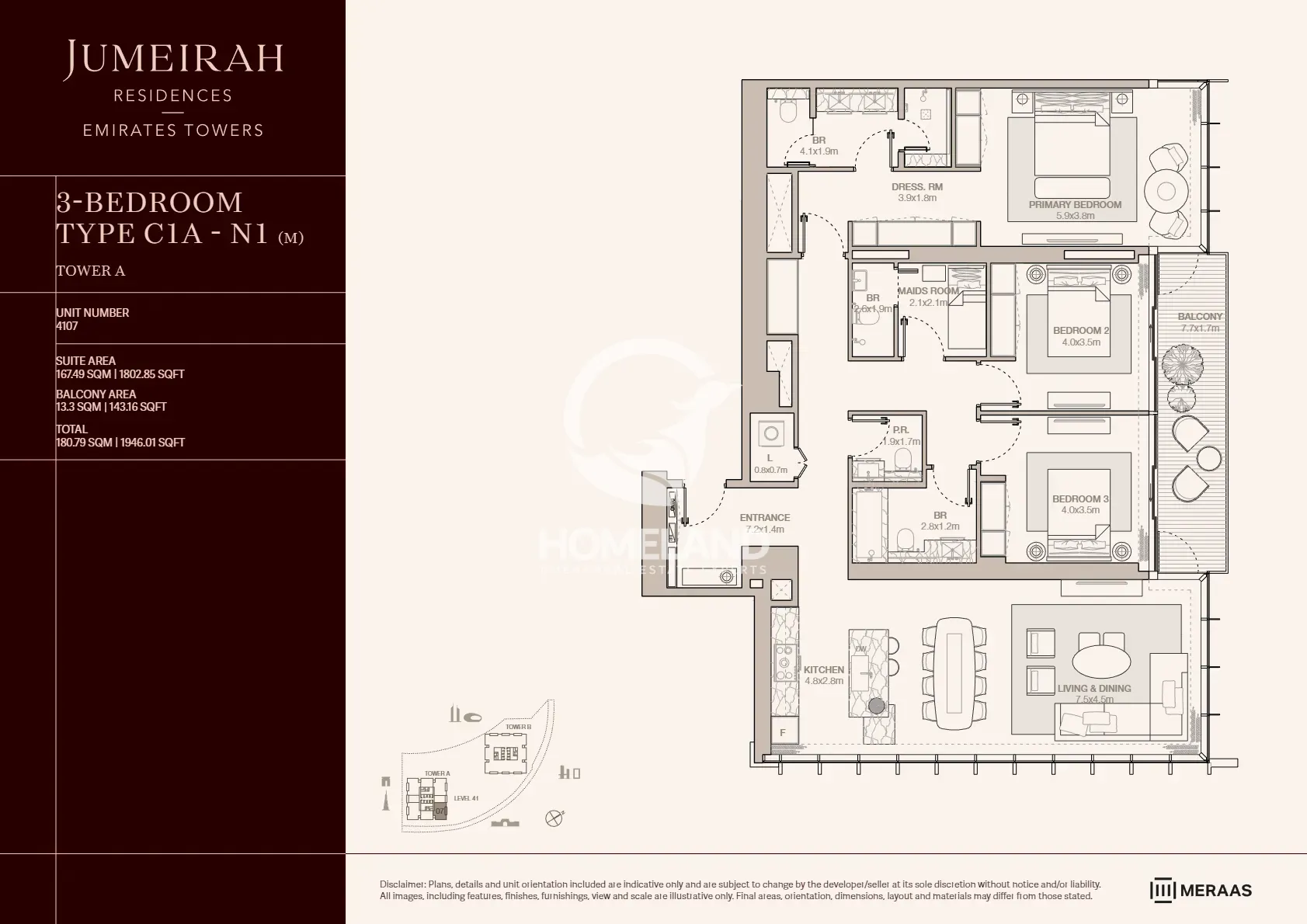 3 BR Type C1A-N1